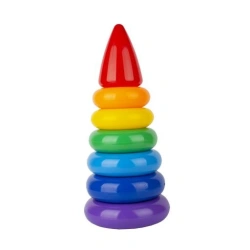 Rainbow Pyramid Toy for Motor Skills Development
