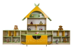 Play Wall "Teremok" for Toy and Magazine Storage (Art. 50046-069)