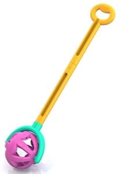 Push Toy with Handle "Ball" (Yellow-Purple)