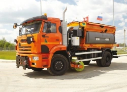Combined Road Machine ED244KM with De-icing Material Distributor and Watering Equipment