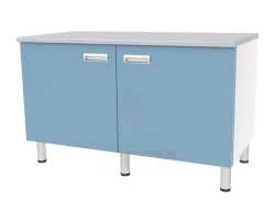 Laboratory Table with Cabinets and Shelves SL-04-MSK (SL-04-213)