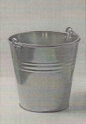 Galvanized Bucket 5L with Riveted Handles