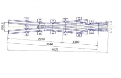 R65 Type Cross Member for Switches Project 2628.06.010
