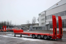 Specialized Heavy-Duty Semi-Trailer TverstroyMash 993931 Modification 0012 with Mechanical Ramps