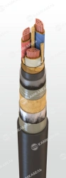 Power Cable with Copper Conductors and Fire-Resistant Insulation