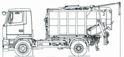 Rear-Loading Waste Collection Vehicle KO-440M8, Model KO-440M