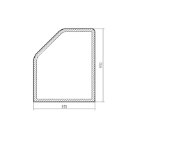 Partition Glass for LIAS Bus Side Glazing 529220-7803062