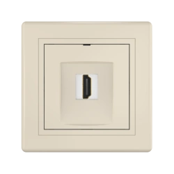 Caduceus Aling Prestige HDMI Type A-A Keystone Socket, Beige, Art. 6163.999