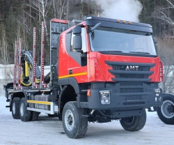 Special Sortimo Truck with Crane AMT N.V. 632920 6x6
