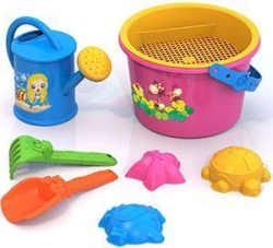 Sand Play Set #27 (Bucket, Rake, Shovel, Sieve, Watering Can)