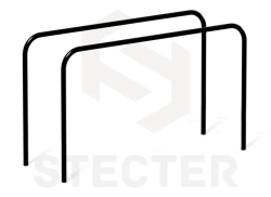 Curved Parallel Bars for Abdominal, Back, and Arm Exercises