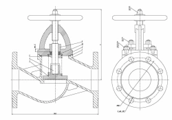 Flanged Non-Return Shut-Off Valve DN 80 PN 16 Series 458 (KMIА.491925.002)