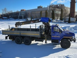 Multi-functional Vehicle with Hydraulic Crane MKMA on Ural 4320 Base U0K07N-U9