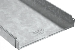 Non-perforated HDZ cable tray 80x400x3000-1.2 model CLN10-080-400-120-3-M-HDZ