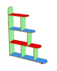Ladder Shelf for Toy Storage, Model 5035