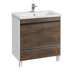 Stylish Vanity Cabinet for Sink Aquaton Capri 80 Dark Taxonia 1A230201KPDB01