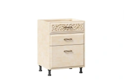 Alexandria LD.249140.000 3-Drawer Facade 600 (Leather Lento)