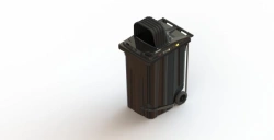 Mobile Waste Container 360L with Lid, Model Art.28.C29.H