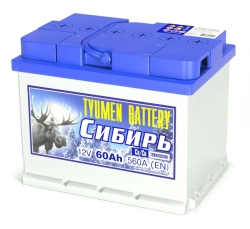 Lead Acid Starter Battery TYUMEN BATTERY 6ST-60L Siberia