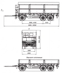 Heavy-Duty Three-Axle Trailer for Bulk Transport with 12 Ton Capacity 8465-02