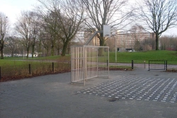 Stainless Steel Mini Football Goals and Streetball Stand