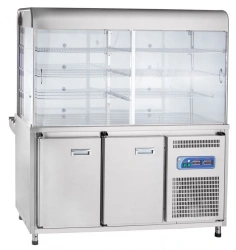 High-Temperature Refrigerated Display Counter PВВ(Н)-70КМ-С-01-ОК for Catering