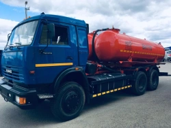 Vacuum Tank Truck (AV) on KAMAZ 65115 Chassis
