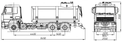 Food Liquid Transport Tank Truck AЦВ 4680G5-20 on MAZ 6501C5 Chassis