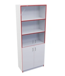 Practical Semi-Open Display Rack for Educational Materials, Model 95744-001