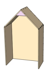 Wooden Preschool Furniture: Play Module "House