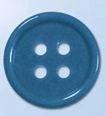 Glass-Filled Polyamide Button with Four Holes, 17mm Diameter, Assorted Colors