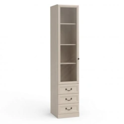 Camilla Modular Furniture 1-Door Glass Wardrobe FSJ-02.T8L