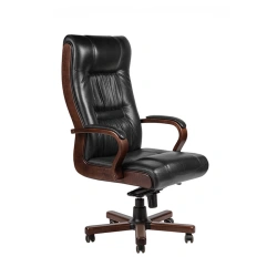 MAGISTR Wooden Frame Armchair with Textile and Polymer Upholstery