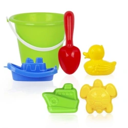 Sand Play Set "Ocean Adventures" with Duck, 3 Molds, Shovel, and Bucket