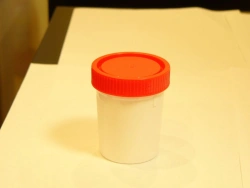Disposable Non-Sterile Polymer Container for Biological Samples 120ml with Spoon - KKП