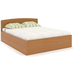 Double Bed with AD4 Headboard from "Visit" Hotel Furniture Set, "Olympus