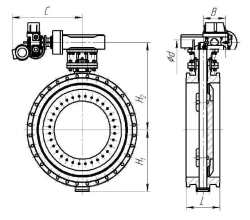 Flanged Disk Valve ZD DN 20-3000 PN 0.25-6.3 MPa