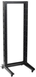 19" Single Frame Rack LF05-42U66-1R ITK, 42U, 600x600, Rolling, Black