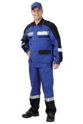 Men's Work Suit with Jacket and Bib Overalls for Comfort and Flexibility Model 3.082