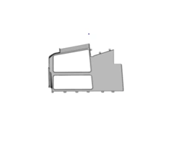 Right Window Opening Frame S.21Р-20.40.020 for Tram Cars