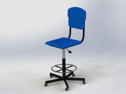 Laboratory Chair with Metal Frame – Customizable Dimensions