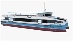 Passenger Catamaran with Closed Design and Dual Hulls COMMEPC L