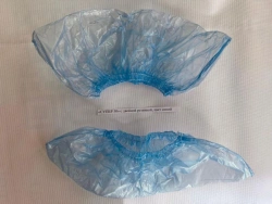 Medical Non-Sterile Shoe Covers "SUPER 50" with Double Elastic, Blue, 50 Pairs