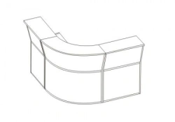 Reception Desk for Administrators - Modern Design