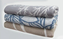 Multicolored Cotton Terry Towels for Bathroom Use