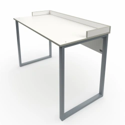 Laboratory Student Table with Edges on Rectangular Pipe