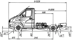 GAZelle NEXT Chassis A21R26, Dual-Fuel Engine EURO-5, N1