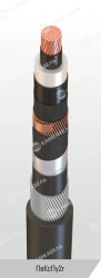 Power Cable with Copper Conductors, XLPE Insulation, 6-35 kV, PvKspU2g