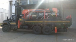 Multifunctional Vehicle with Hydraulic Loading Crane MKMA on URAL 4320 U0K05N-4L180