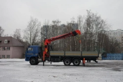 Multi-Functional Truck with Hydraulic Crane KMA on KAMAZ 65117 Base 64K30G-LA